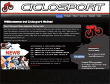 Tablet Screenshot of ciclosport.ch